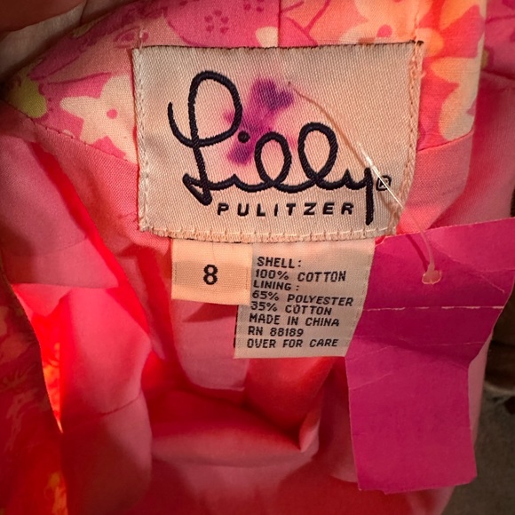 Lilly Pulitzer floral dress size 8 - Picture 6 of 6